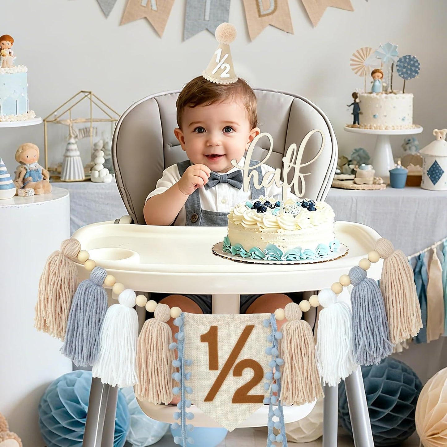 Decoraciones de Cumpleaños de 1/2 Año