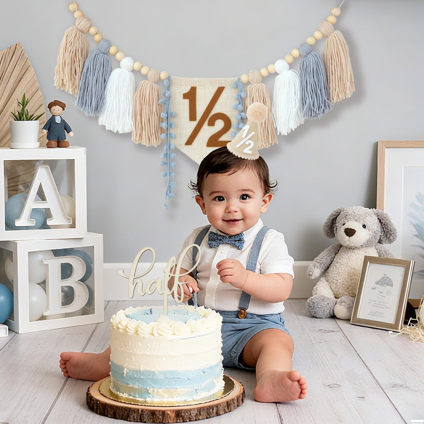 Decoraciones de Cumpleaños de 1/2 Año