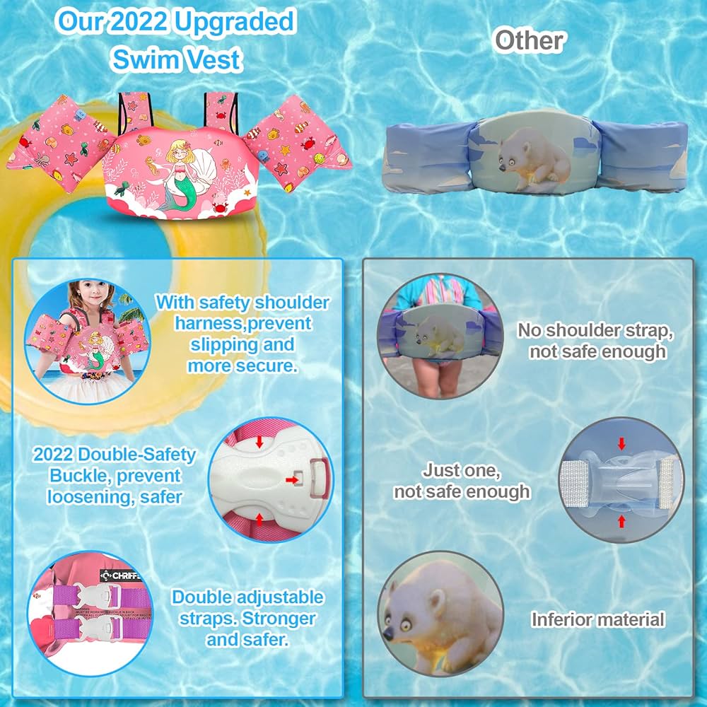 Chriffer Chaleco salvavidas para niños 12-25 kilos