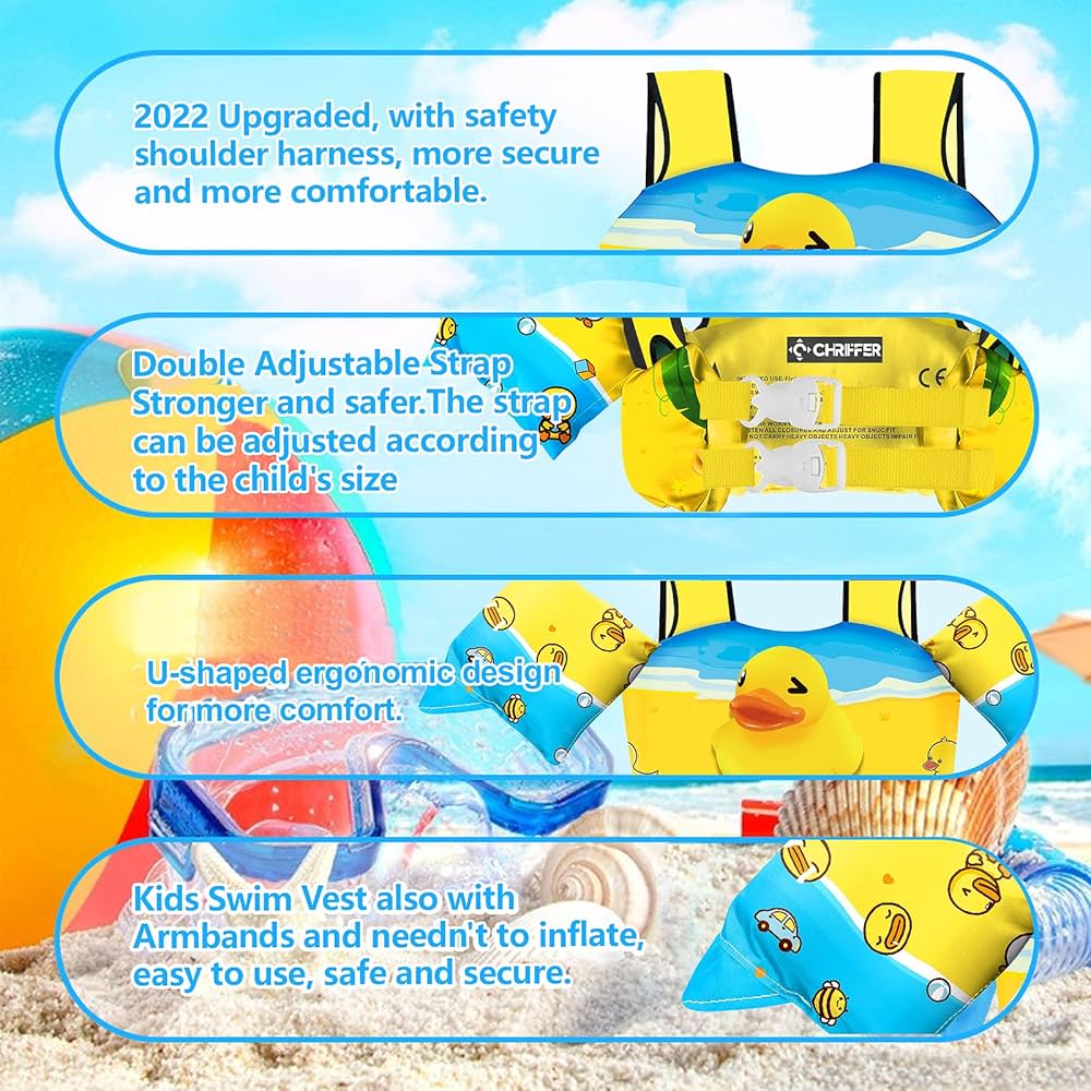 Chriffer Chaleco salvavidas para niños de 15 a 25 kilos