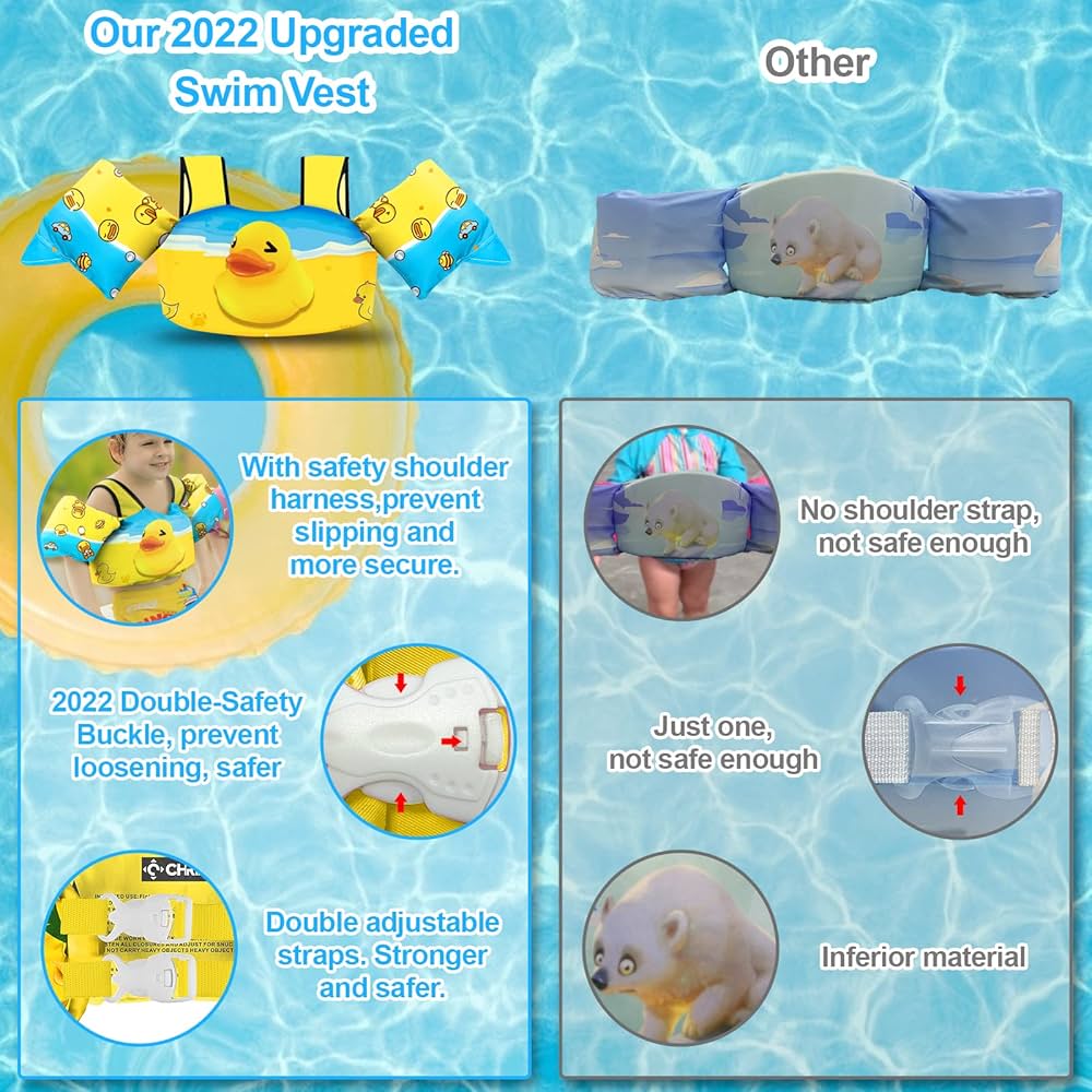 Chriffer Chaleco salvavidas para niños de 15 a 25 kilos