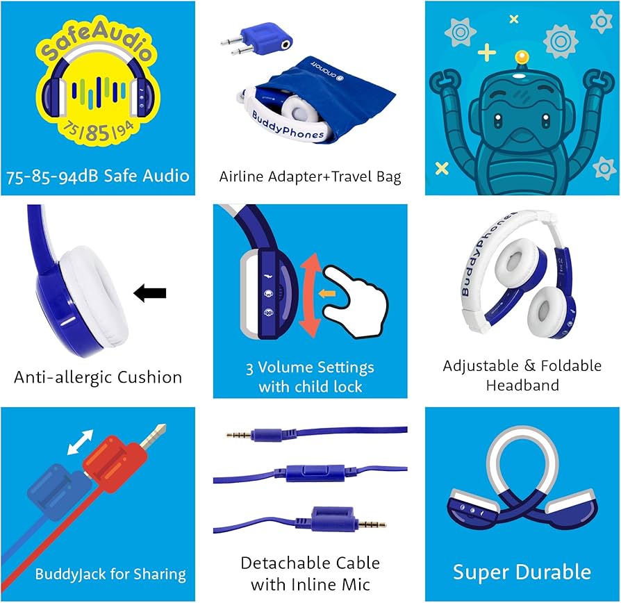 BuddyPhones - Audífonos para niños