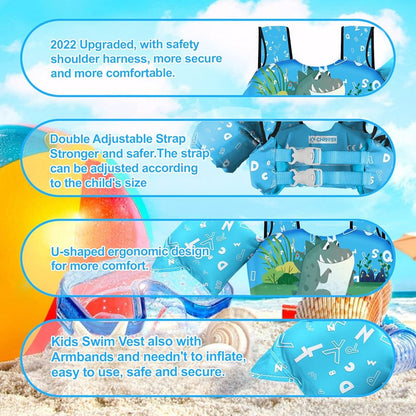 Chriffer Chaleco salvavidas para niños de 19 a 30 kilos