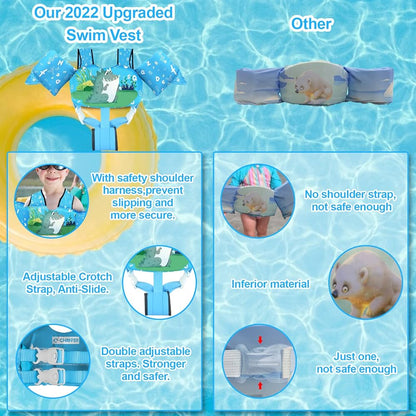 Chriffer Chaleco salvavidas para niños de 19 a 30 kilos