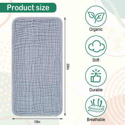 Paquete de 10 paños de muselina para eructos, 20 x 10 pulgadas