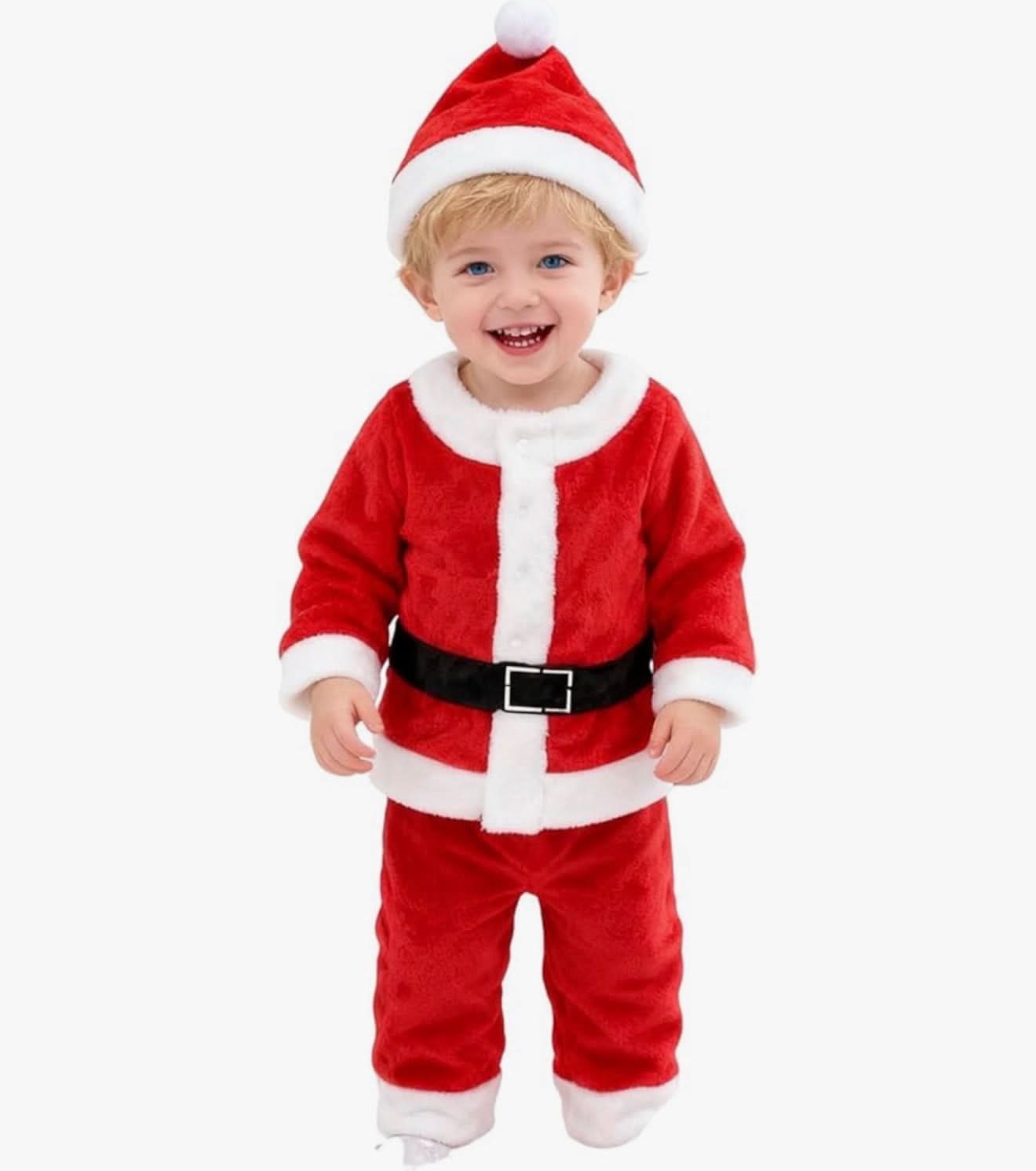 Vestido de Papá Noel para bebé, 1-2 años