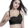 Brasier de maternidad y lactancia, gris y negro, XL
