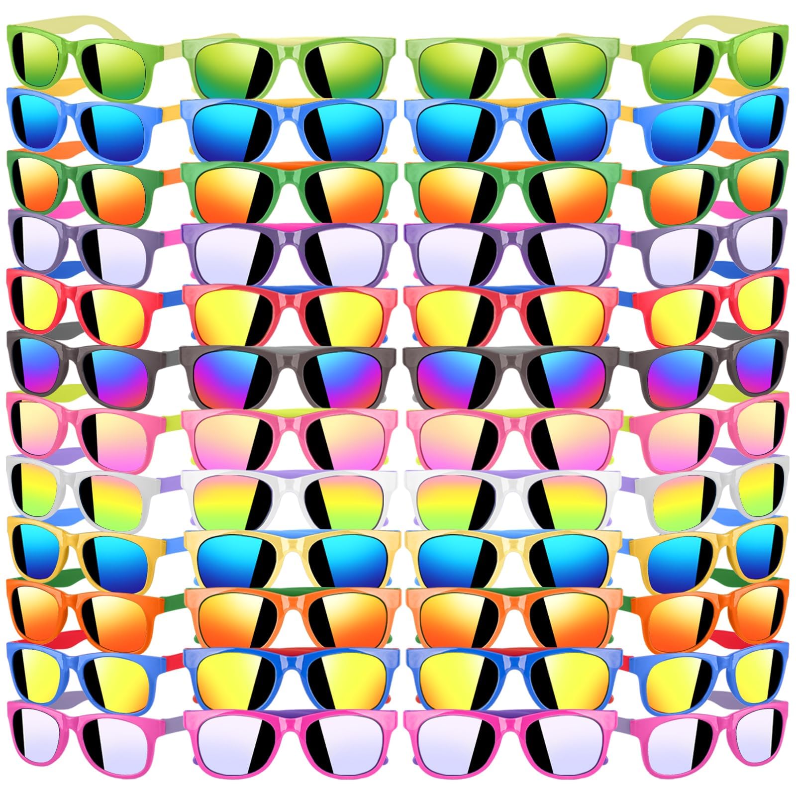 Paquete de 45 lentes de sol para niños a granel para recuerdos de fiesta Luau