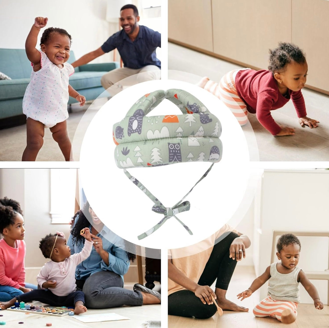 Pandaear protector de cabeza para bebé