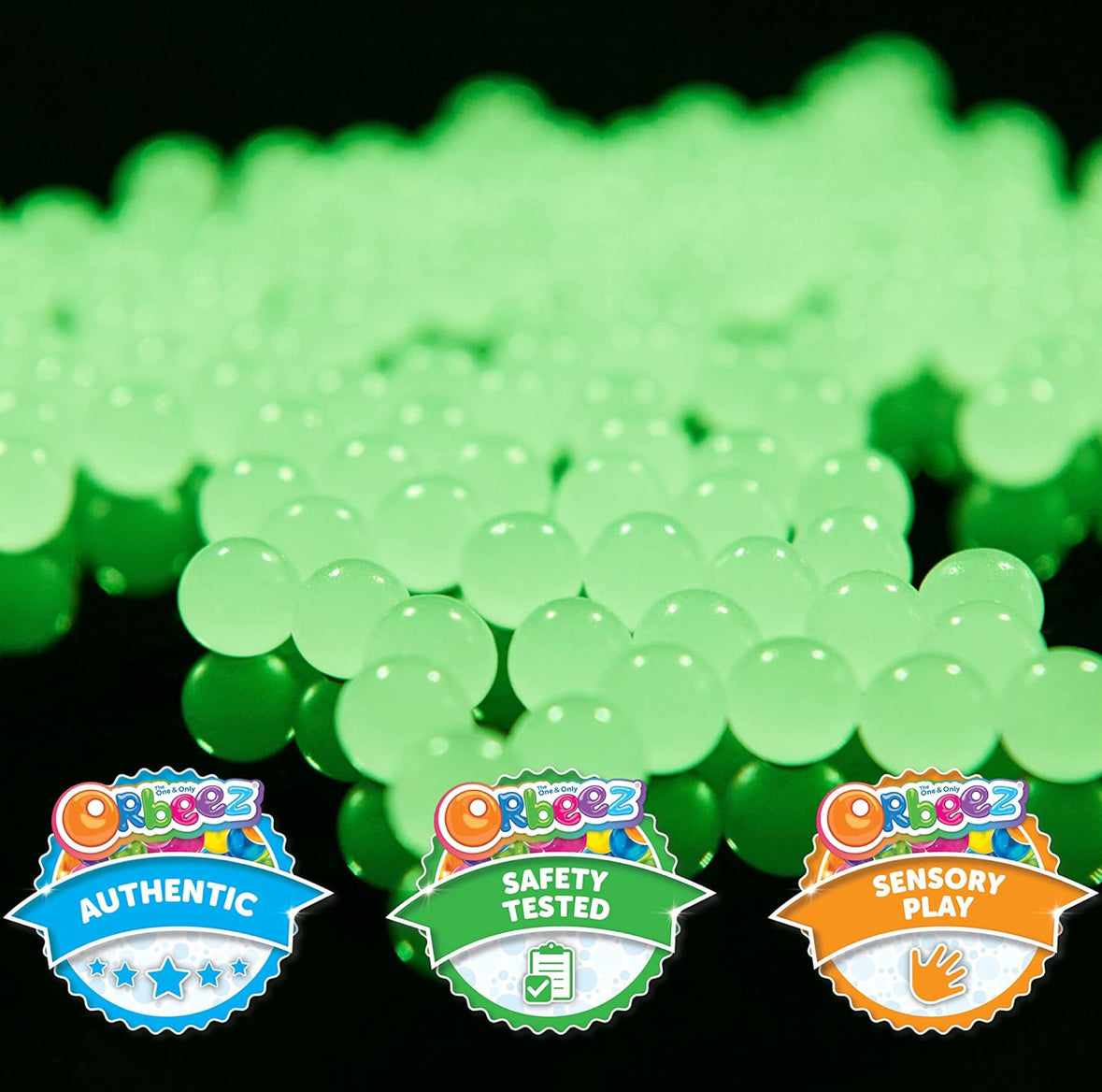 Orbeez, Cuentas de agua que brillan en la oscuridad