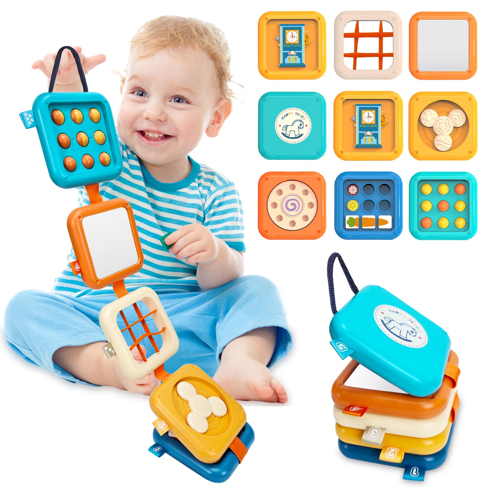 Tablero de actividades para bebés weirtoya