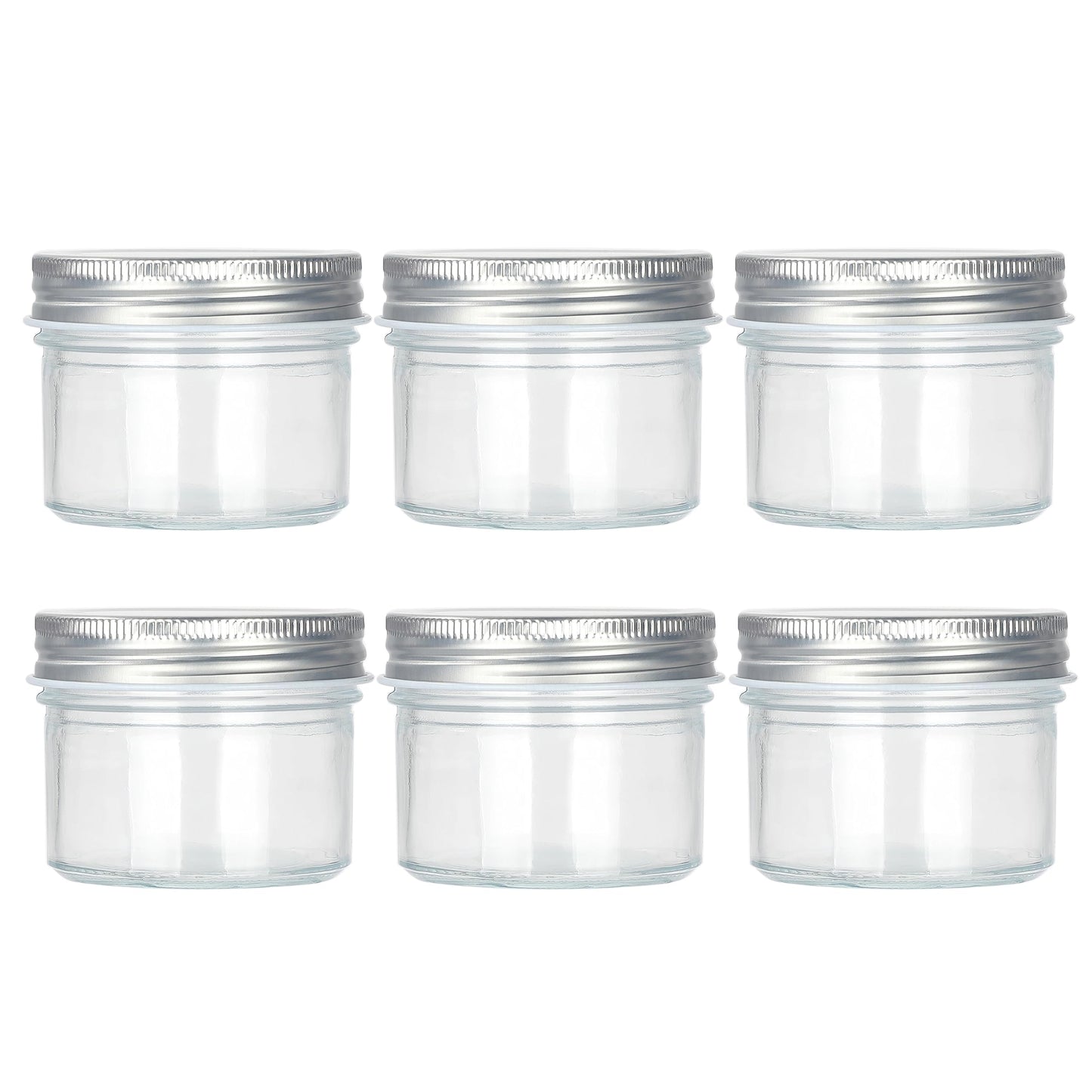 Frascos de vidrio decorativos Magic Season (3.3 fl oz. con tapas de aluminio / 6 piezas)