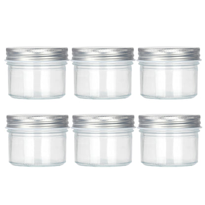 Frascos de vidrio decorativos Magic Season (3.3 fl oz. con tapas de aluminio / 6 piezas)