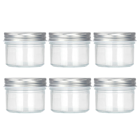 Frascos de vidrio decorativos Magic Season (3.3 fl oz. con tapas de aluminio / 6 piezas)