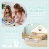 Cama Montessori de tamaño individual con barandillas de seguridad