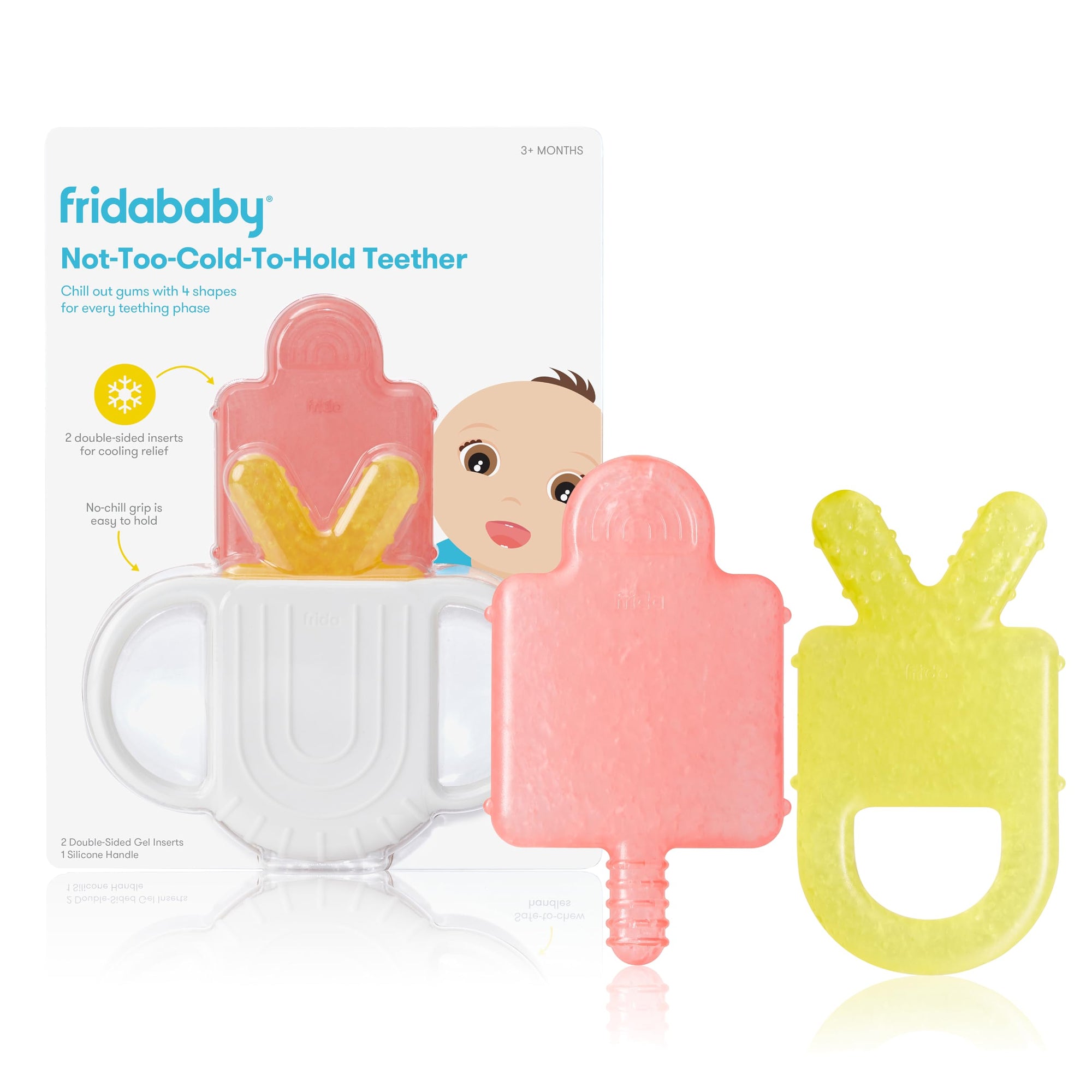 Frida Baby - Mordedor de silicona sin bisfenol A para bebés