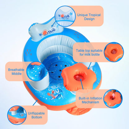 Peeko asiento de bebé inflable para bebés de 3 meses en adelante