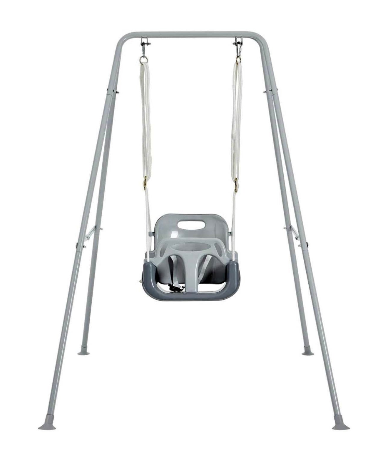 Columpio para niños pequeños con soporte de metal plegable para niños pequeños de 1 a 10 años