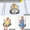 Columpio para niños pequeños con soporte de metal plegable para niños pequeños de 1 a 10 años
