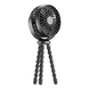Ventilador pequeño para escritorio, pulpo, ventilador de mesa, funciona con pilas