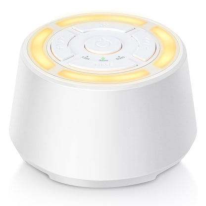 Máquina de sonido de ruido blanco con luz nocturna recargable con 16 sonidos relajantes
