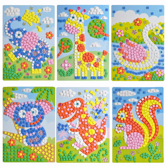 CCINEE Mosaic Sticker Art Puzzle Sticky DIY