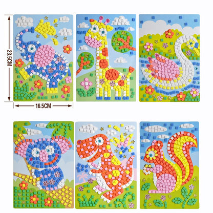 CCINEE Mosaic Sticker Art Puzzle Sticky DIY