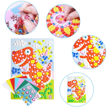 CCINEE Mosaic Sticker Art Puzzle Sticky DIY