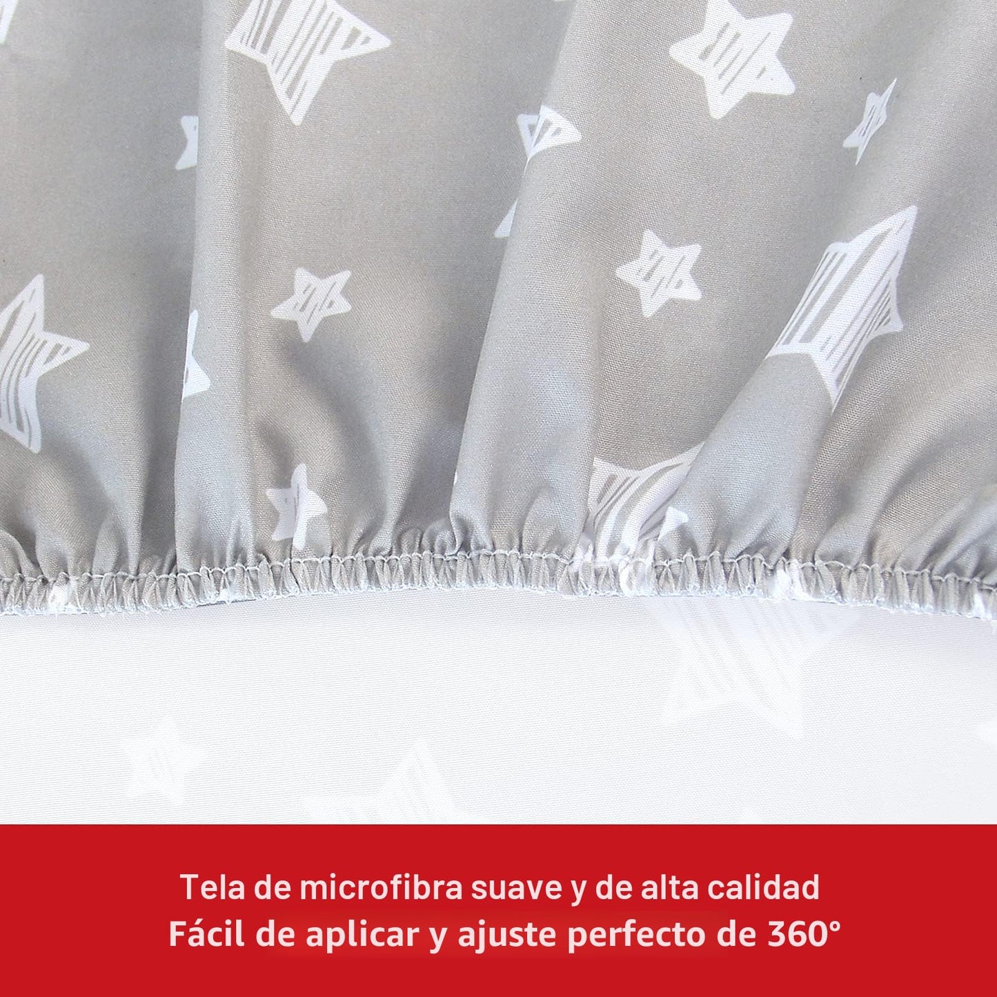 Sábanas Moonsea de cuna para niños o niñas, paquete de 2