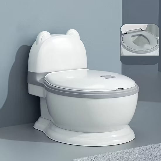 Inodoro pequeño para niños gris