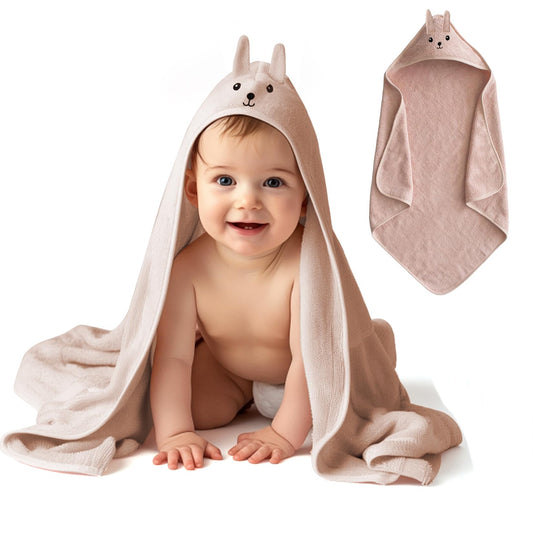bopika Toalla de baño para bebé con capucha
