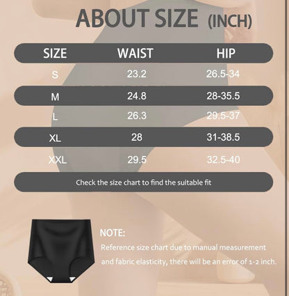 Ropa interior de cintura alta para mujer, con control de abdomen, de algodón, cobertura completa, paquete de 4 unidades, talla L