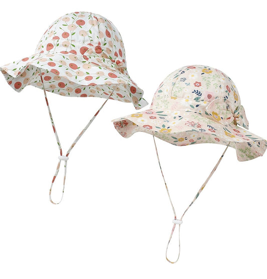 Sombrero para bebé niña, sombreros de playa para niños pequeños con UPF 50+, 2-4 años