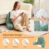 Almohada de terciopelo para la espalda, ideal para sentarse en la cama