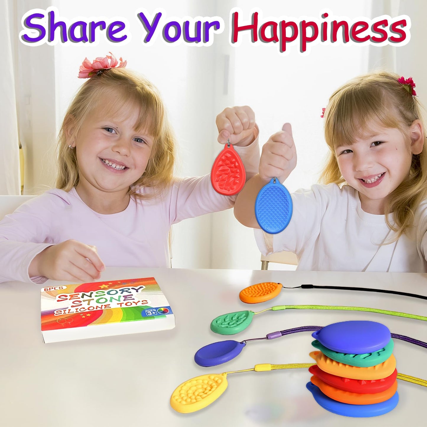6 juguetes sensoriales para niños y adultos, 10 diferentes