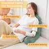 Almohada de terciopelo para la espalda, ideal para sentarse en la cama