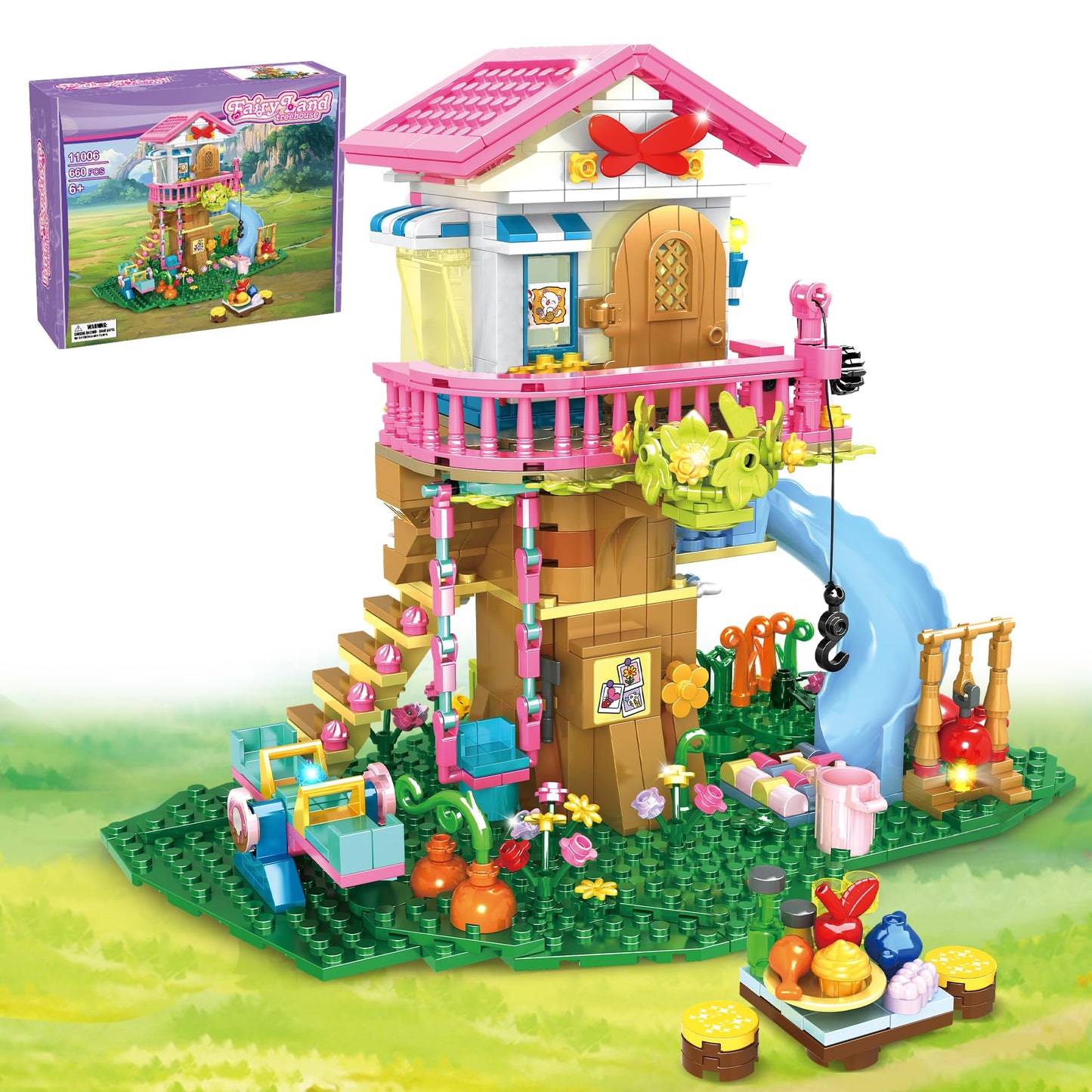 Juego de Construcción de Casa del Árbol