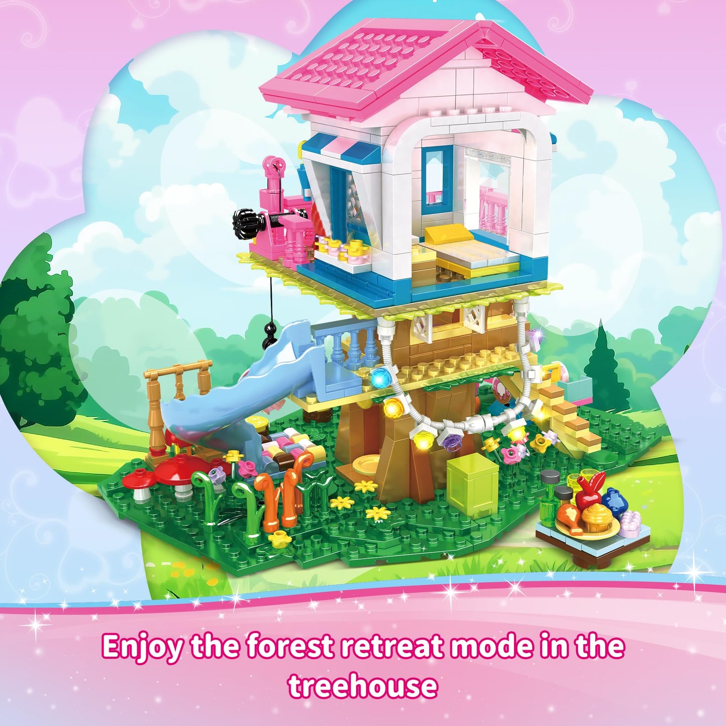 Juego de Construcción de Casa del Árbol