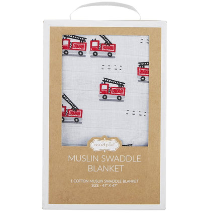 Mud Pie Fire Truck Swaddle, Fire Truck