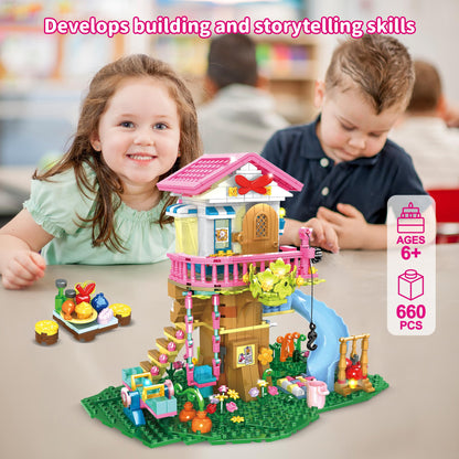 Juego de Construcción de Casa del Árbol