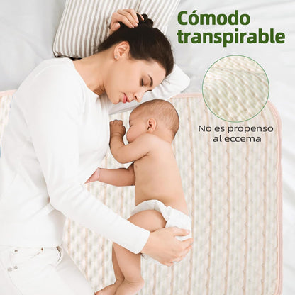 AUERQXZ - Protector de cama absorbente para incontinencia (paquete de 3), 61 x 101 cm