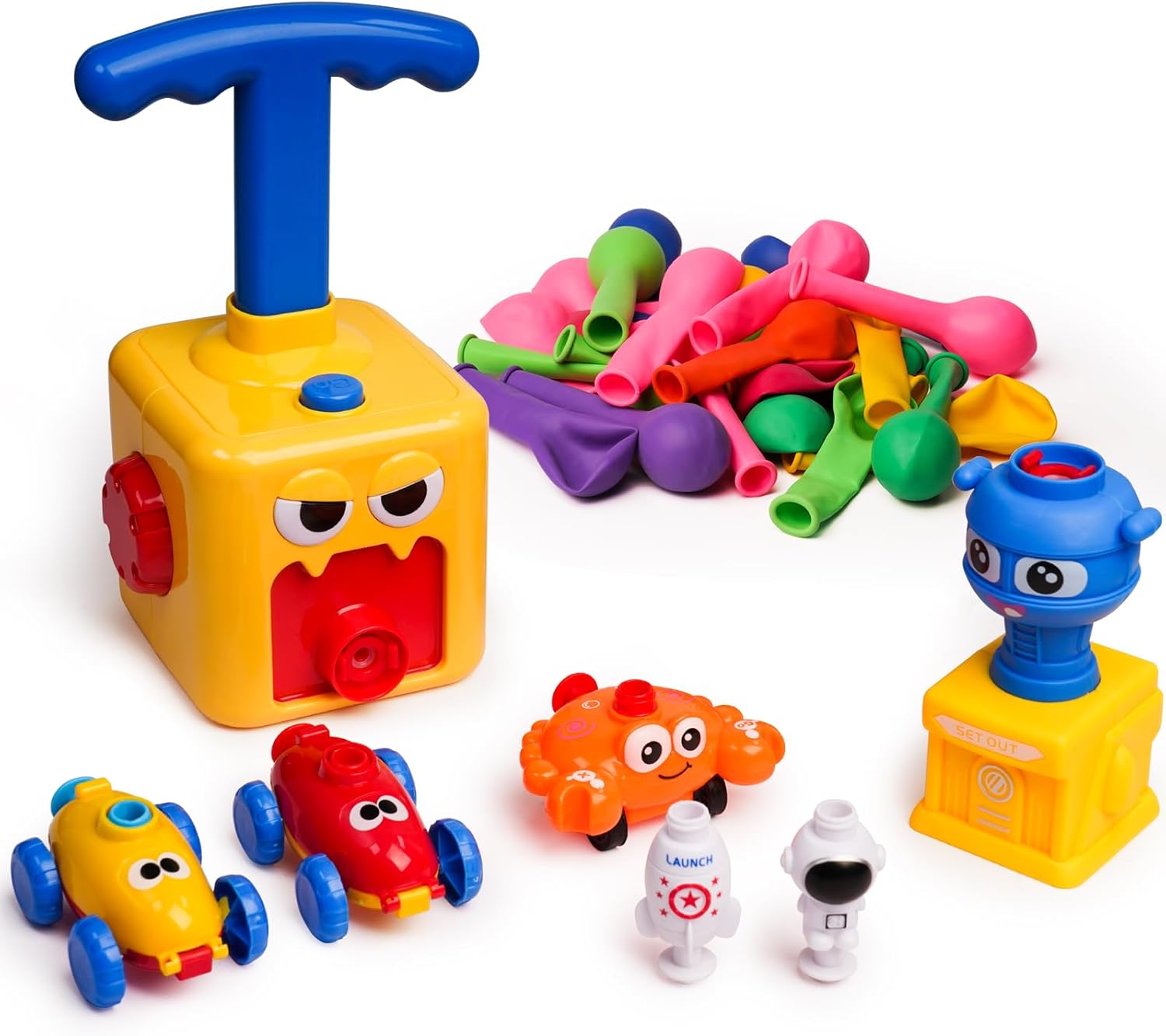 LiKee Balloon Powered Toys Monster Face Pump para niños mayores de 3 años