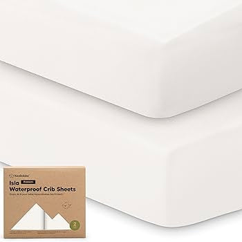 Keababies sábanas impermeables para cuna (paquete de 2)