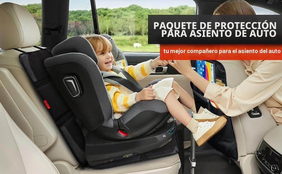 Protector de asiento de automóvil con acolchado grueso