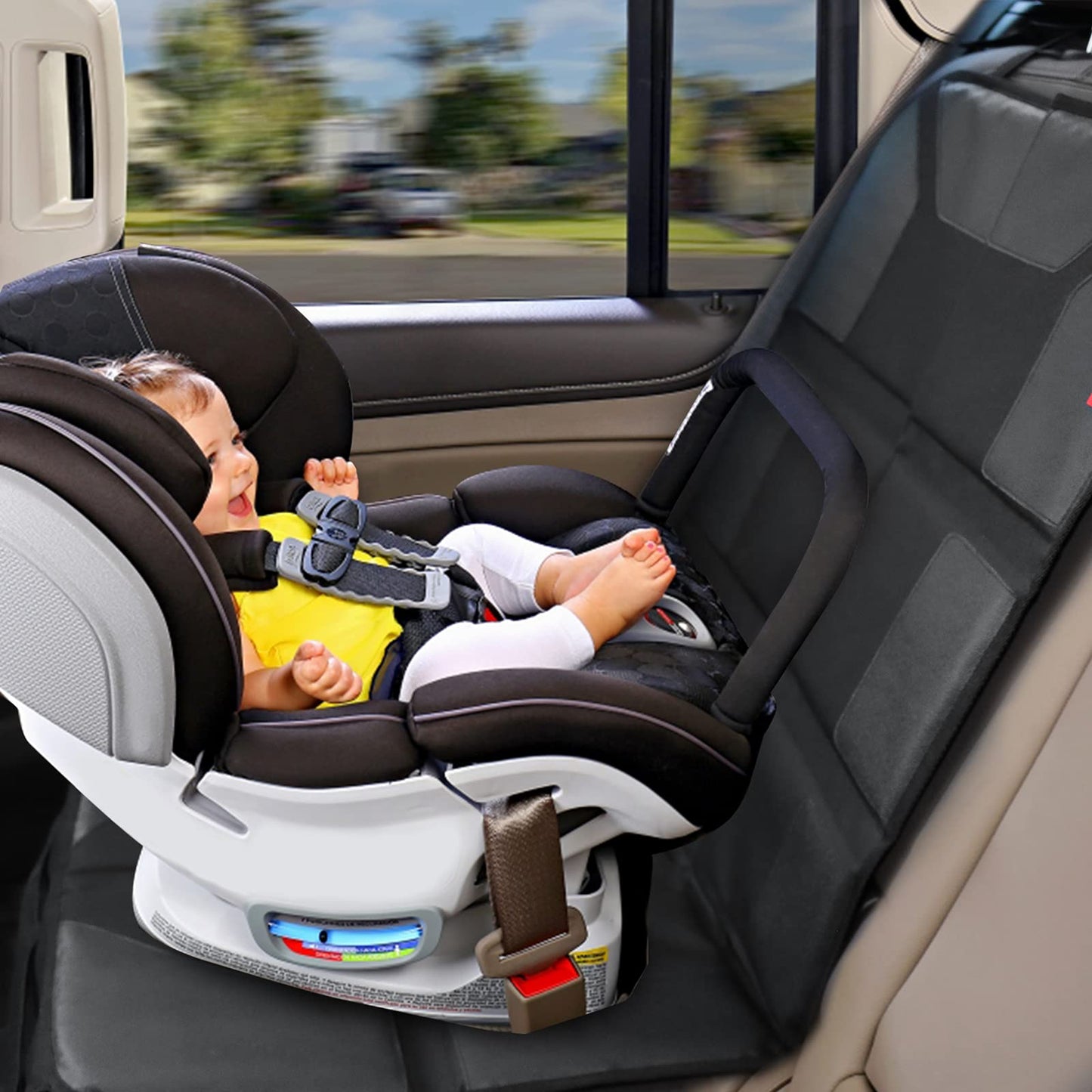 Protector de asiento de automóvil con acolchado grueso