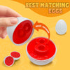Kimicare - Juguetes para combinar huevos de gallina, 24 piezas