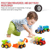 Push and Go - Juego de vehículos de construcción con motor de fricción