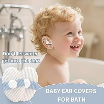KOMIDK Cubiertas para los oídos del bebé para el baño (50 unidades)