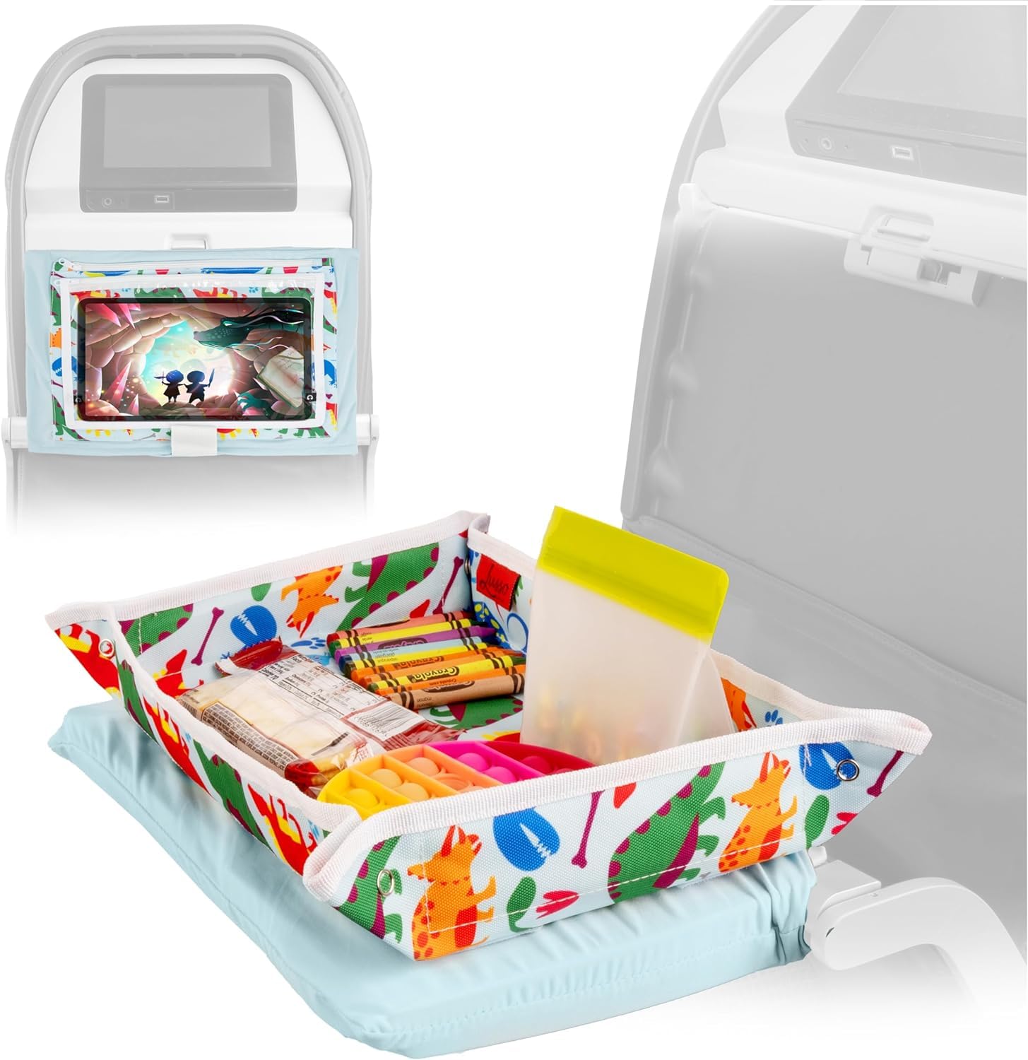 Funda para mesa de avión infantil Lusso Gear con bolsillos