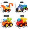 Push and Go - Juego de vehículos de construcción con motor de fricción
